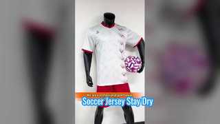 Camisa de futebol masculina com secagem rápida e conforto respirável